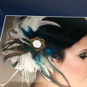 Erika Koesler Feather Hair piece: Bridal